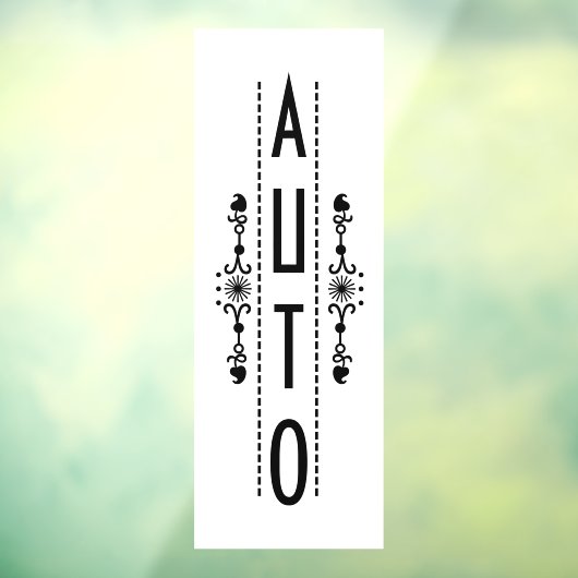Decoratief automatisch deurteken; raamsticker (Vel 3)