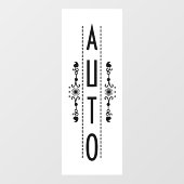 Decoratief automatisch deurteken; raamsticker (Vel)