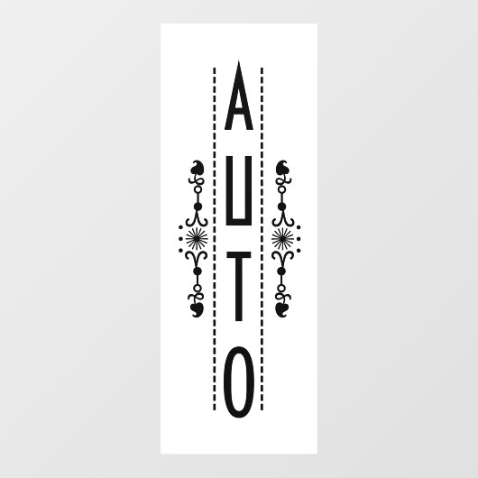 Decoratief automatisch deurteken; raamsticker (Vel)