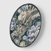 Decoratief Aziatische draak Ventilatorwandklok Grote Klok (Hoek)