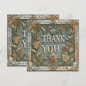 decoratief  bedankkaart (Voorkant / Achterkant)