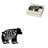 Decoratief  Beer Rubberstempel (Gestempeld)