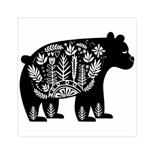Decoratief  Beer Rubberstempel (Afrduk)