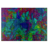  Decoratief Blauw en Paarse Snijplank (Voorkant)