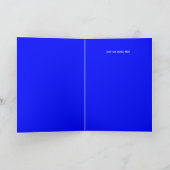 Decoratief blauw metaal 1 fotocollage Retirement Kaart (Binnen)