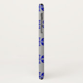 Decoratief blauw ontwerp  Case-Mate iPhone case (Achterkant/links)