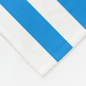 Decoratief blauw wit gestreept elegante Sjabloon Fleece Deken (Hoek)
