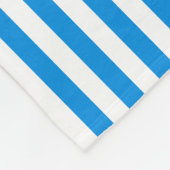 Decoratief blauw wit gestreept elegante Sjabloon Fleece Deken (Hoek)