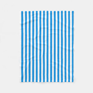 Decoratief blauw wit gestreept elegante Sjabloon Fleece Deken