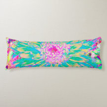 Decoratief Blauwgroen groen en warmroze Dahlia ven