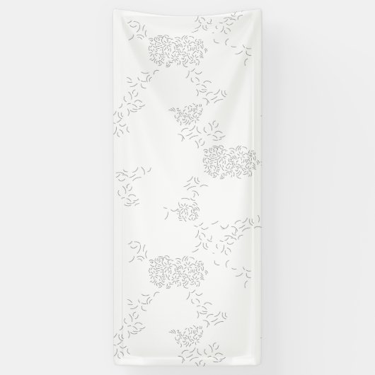 Decoratief, Bleke grijze banner (Verticaal)