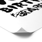 Decoratief blij 70ste verjaardag, zeventigste poster (Hoek)