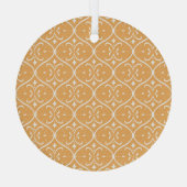 Decoratief bloeien naadloos patroon, oosterse rug glas ornament (Achterkant)