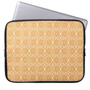 Decoratief bloeien naadloos patroon, oosterse rug laptop sleeve