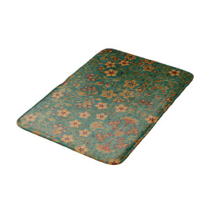 decoratief bloementapijt patroon badmat
