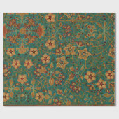  decoratief bloementapijt patroon cadeaupapier (Vlak)