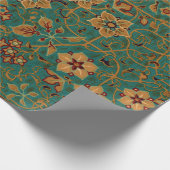  decoratief bloementapijt patroon cadeaupapier (Hoek)