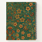 decoratief bloementapijt patroon notitieboek (Achterkant)