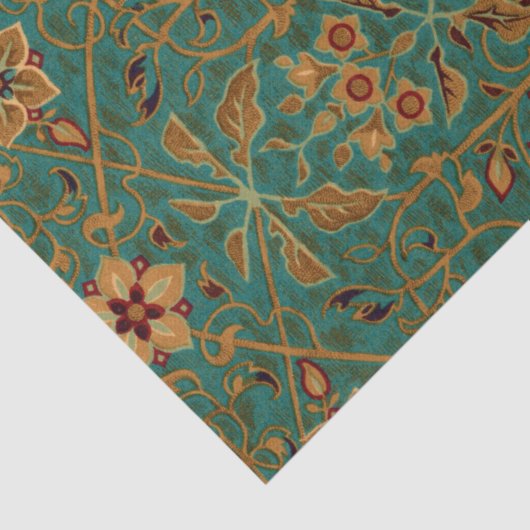  decoratief bloementapijt patroon tissuepapier (Detail)