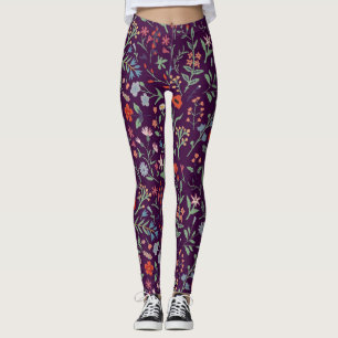 Decoratief bloemig naadloos patroon. leggings