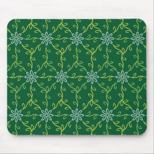 Decoratief bloemig naadloos patroon muismat