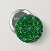 Decoratief bloemig naadloos patroon ronde button 5,7 cm (Voorkant /achterkant)