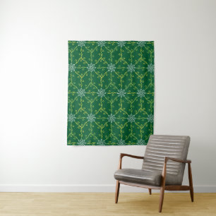 Decoratief bloemig naadloos patroon wandkleed