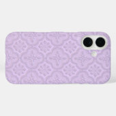 Decoratief bloemmotief in Mauve Case-Mate iPhone Case (Achterkant (horizontaal))