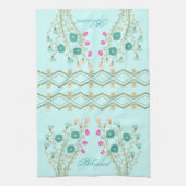 Decoratief bloemmotief met accent theedoek (Verticaal)