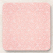 Decoratief bloempatroon bier onderzetter (Voorkant)