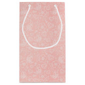 Decoratief bloempatroon klein cadeauzakje (Achterkant)