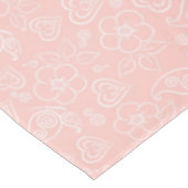 Decoratief bloempatroon tafelkleed (Gekanteld)