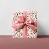 Decoratief Blush Pink Gold Glam Roos Achtergrond Inpakpapier Vel