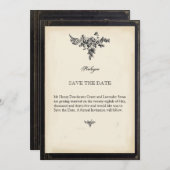 Decoratief boek save the date (Voorkant / Achterkant)