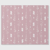 Decoratief Boho Feathers Birthday Cadeaupapier (Vlak)