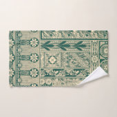 Decoratief botanisch art nouveau patroon bad handdoek (Handdoek)