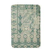 Decoratief botanisch art nouveau patroon badmat (Voorkant Verticaal)