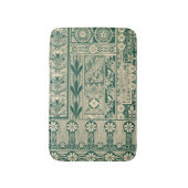 Decoratief botanisch art nouveau patroon badmat (Voorkant Verticaal)
