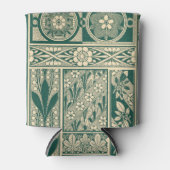 Decoratief botanisch art nouveau patroon blikjeskoeler (Voorkant)