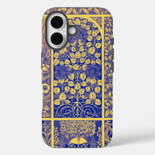  decoratief botanisch art nouveau-patroon iPhone 16 hoesje
