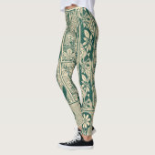 Decoratief botanisch art nouveau patroon leggings (Links)
