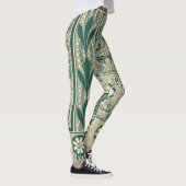 Decoratief botanisch art nouveau patroon leggings (Rechts)