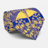 decoratief botanisch art nouveau-patroon stropdas (Opgerold)