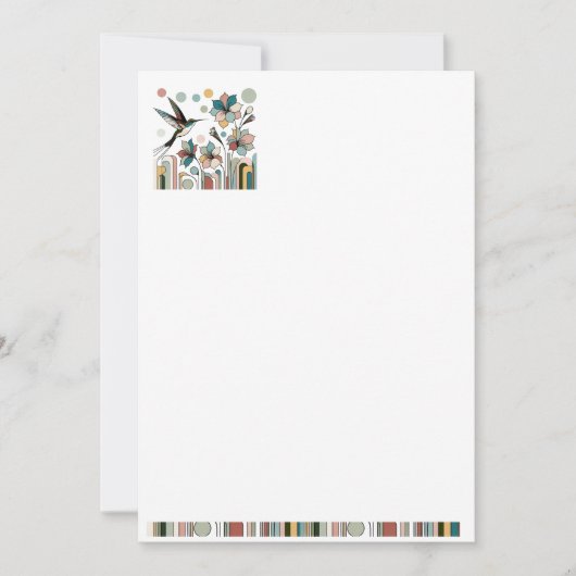 decoratief briefpapier kaart (Voorkant)