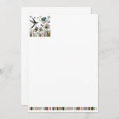 decoratief briefpapier kaart (Voorkant / Achterkant)