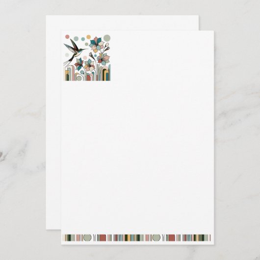 decoratief briefpapier kaart (Voorkant / Achterkant)