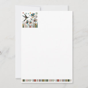 decoratief briefpapier kaart