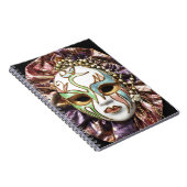 Decoratief carnavalmasker notitieboek (Rechterzijde)