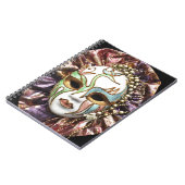 Decoratief carnavalmasker notitieboek (Linkerzijde)