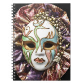 Decoratief carnavalmasker notitieboek (Voorkant)